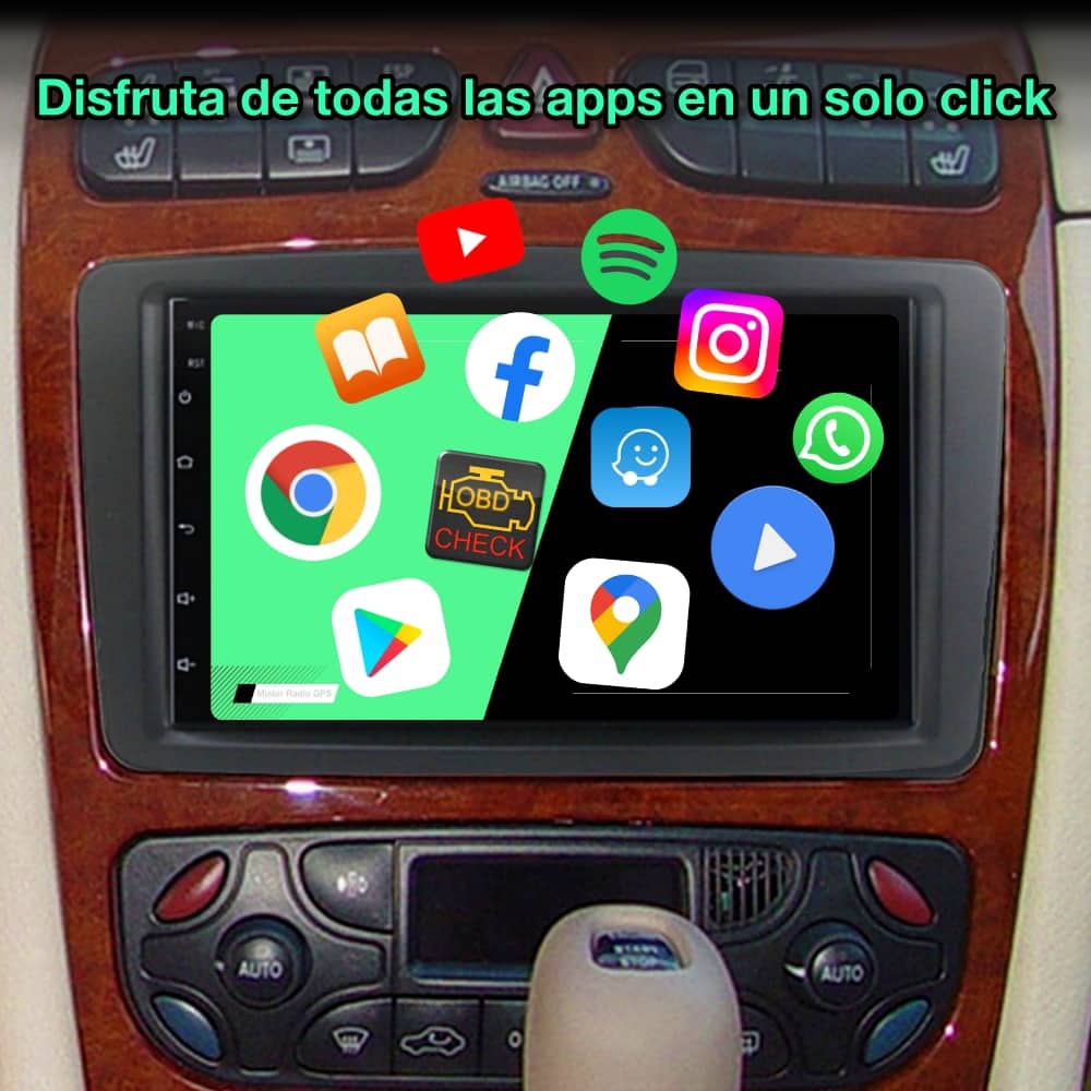 Mercedes Benz Classe A, E, C, G, Vito, Viano, 7 polegadas 