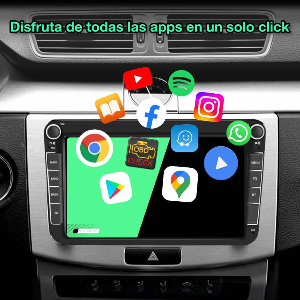 Volkswagen Golf, Passat, touran, Tiguan, Jetta, sharan, scirocco, EOS 8 polegadas 