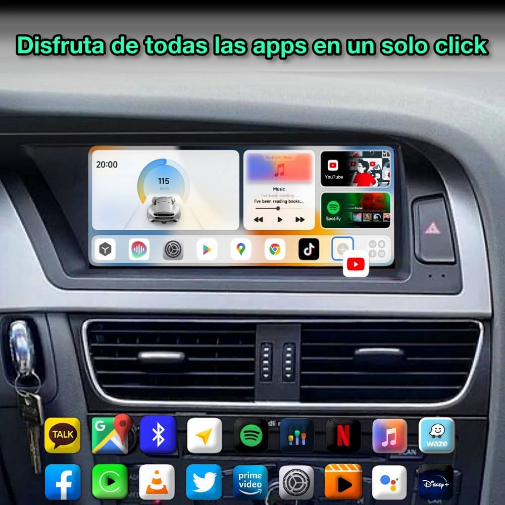 Audi A4 2009-2016 Tela de 8,8” 