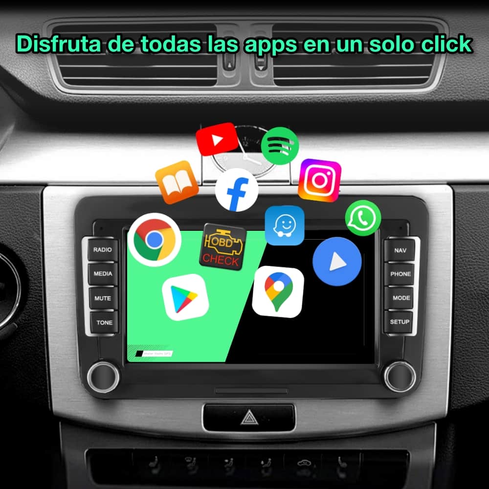7 polegadas Volkswagen Golf, Passat, Touran, Tiguan, Jetta, Sharan, Scirocco, EOS 