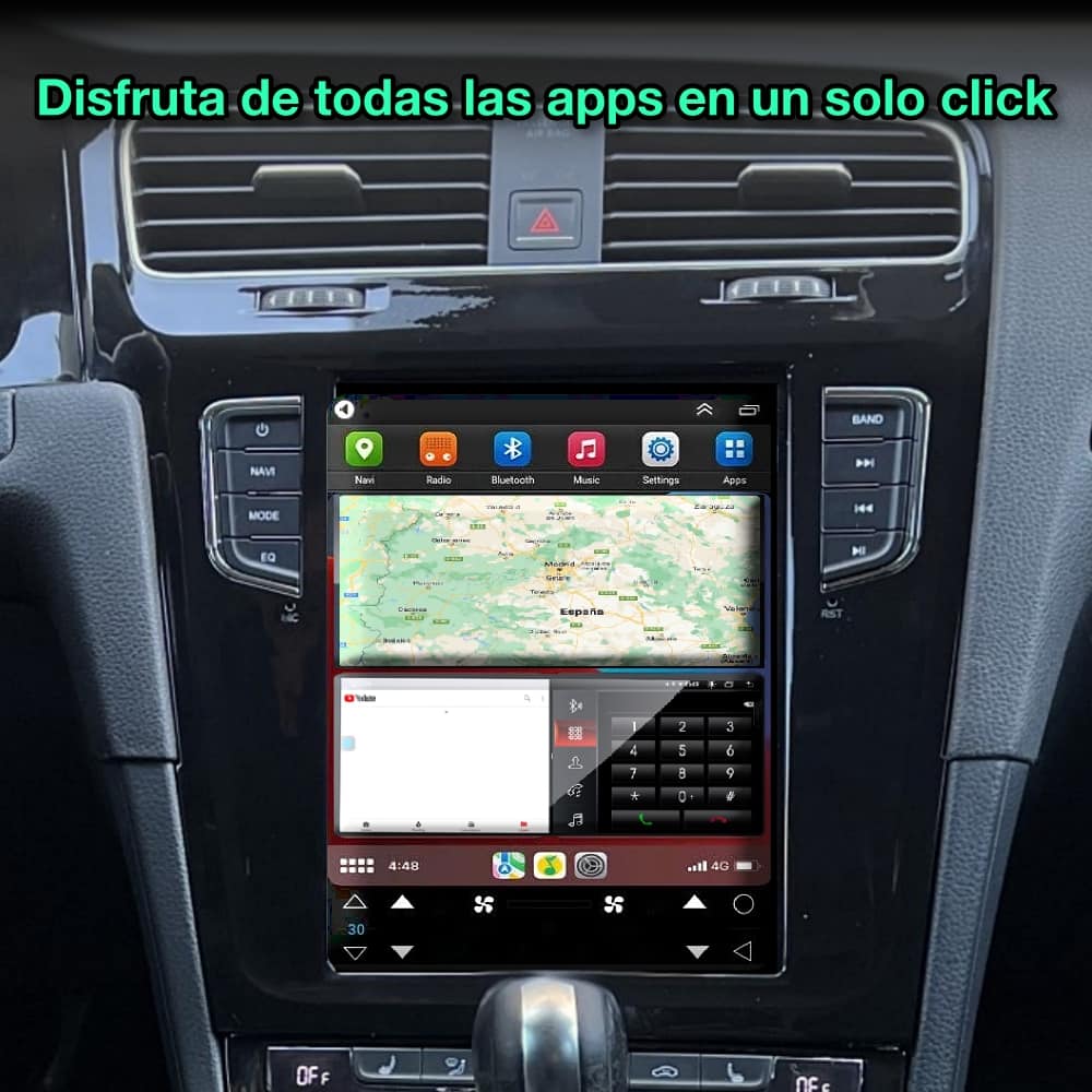 Volkswagen Golf 2012-2020 Tela de 9,7” 