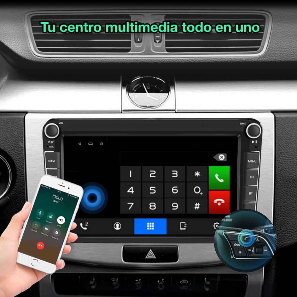 Volkswagen Golf, Passat, touran, Tiguan, Jetta, sharan, scirocco, EOS 8 polegadas 