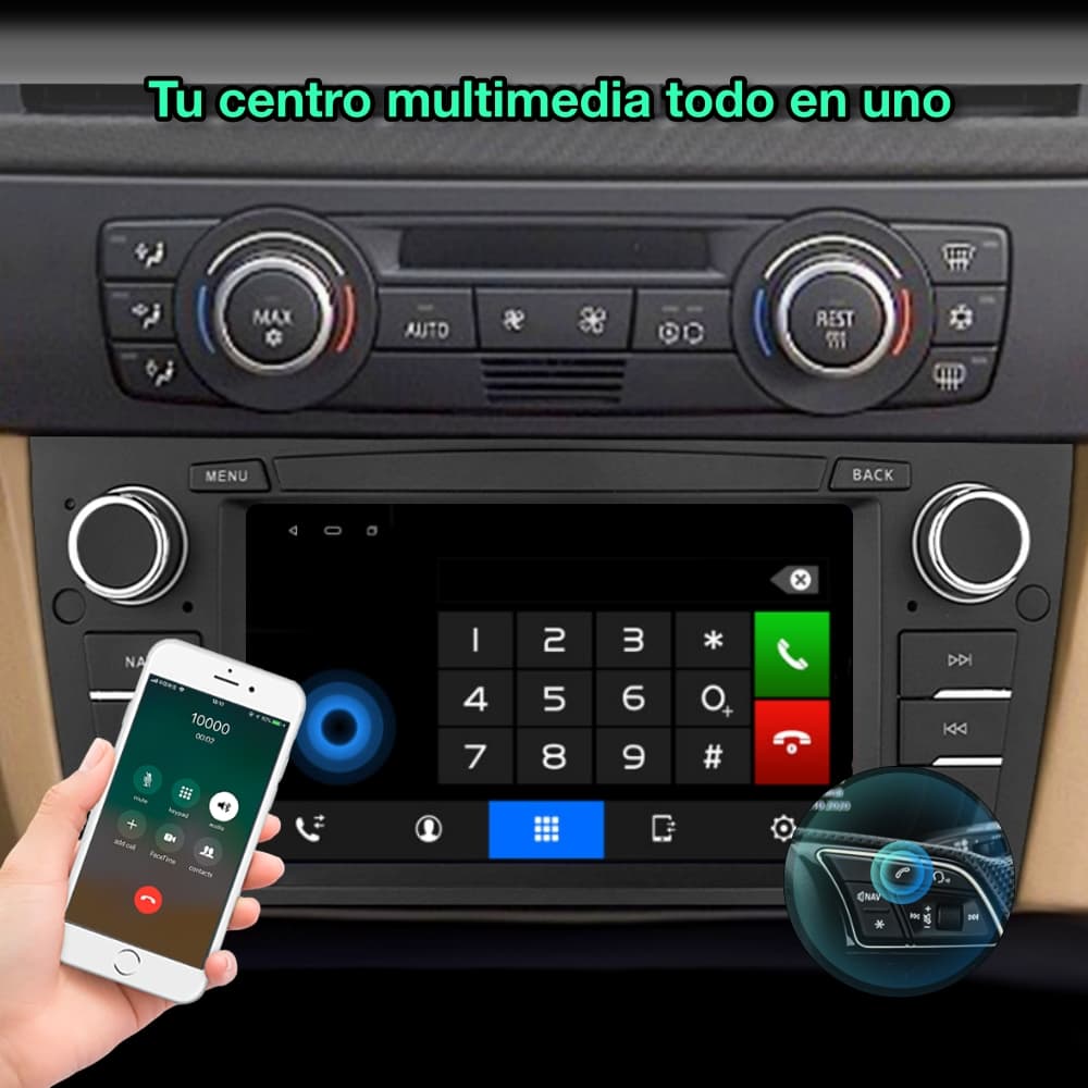 BMW Série 1, 2004-2011 Tela de 7" 