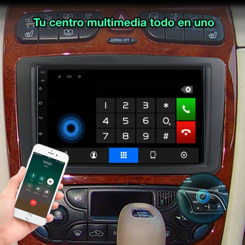 Mercedes Benz Classe A, E, C, G, Vito, Viano, 7 polegadas 
