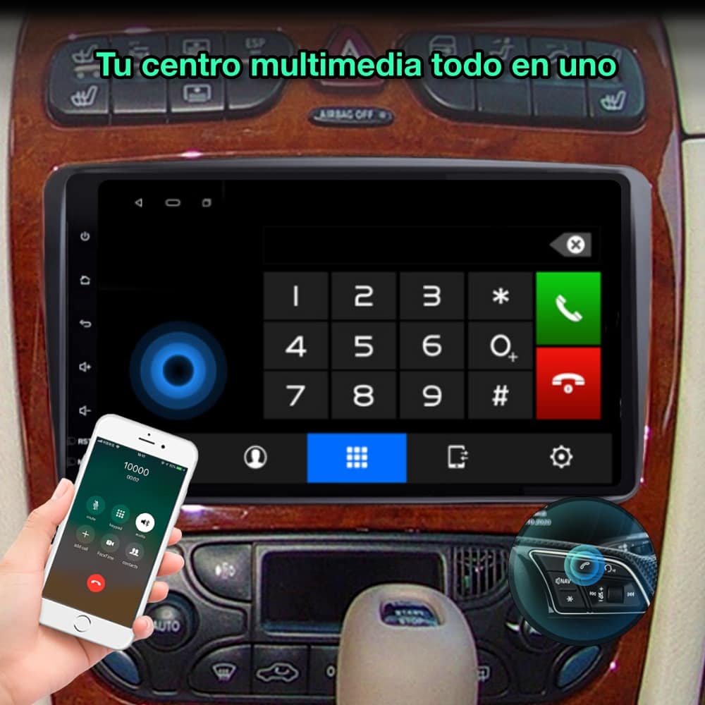 Mercedes Benz Classe A, E, C, G, Vito, Viano, Vaneo 8 polegadas 