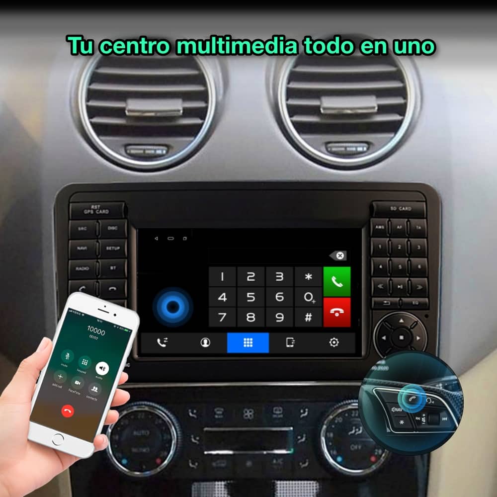 Mercedes Benz GL, ML 2005-2012 tela de 7 polegadas 