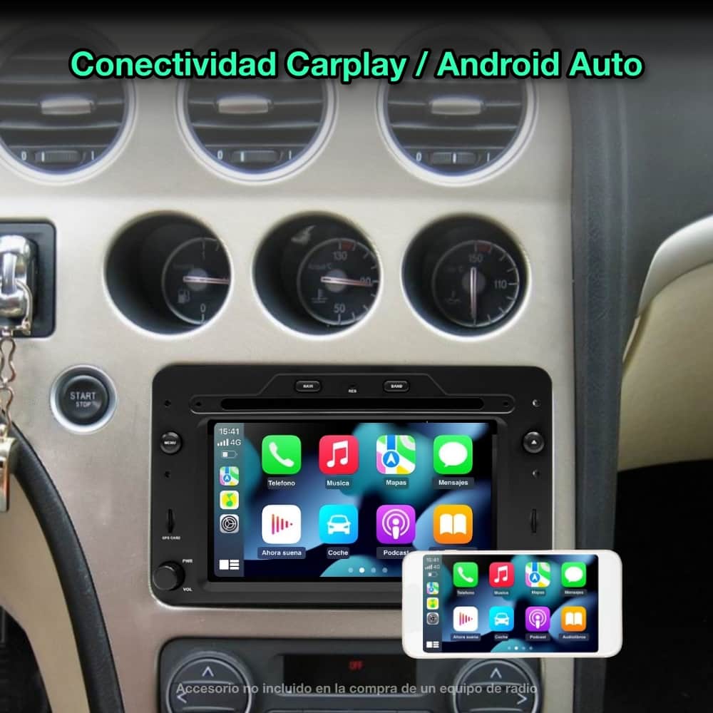 Alfa Romeo Spider, 159, Brera 2006-2010 Tela de 6,2" 