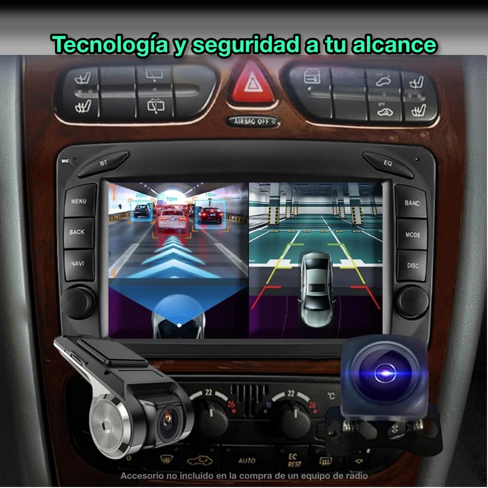 Mercedes Benz Classe A, C, G, CLK, Vito, Viano, Vaneo, 7 polegadas 