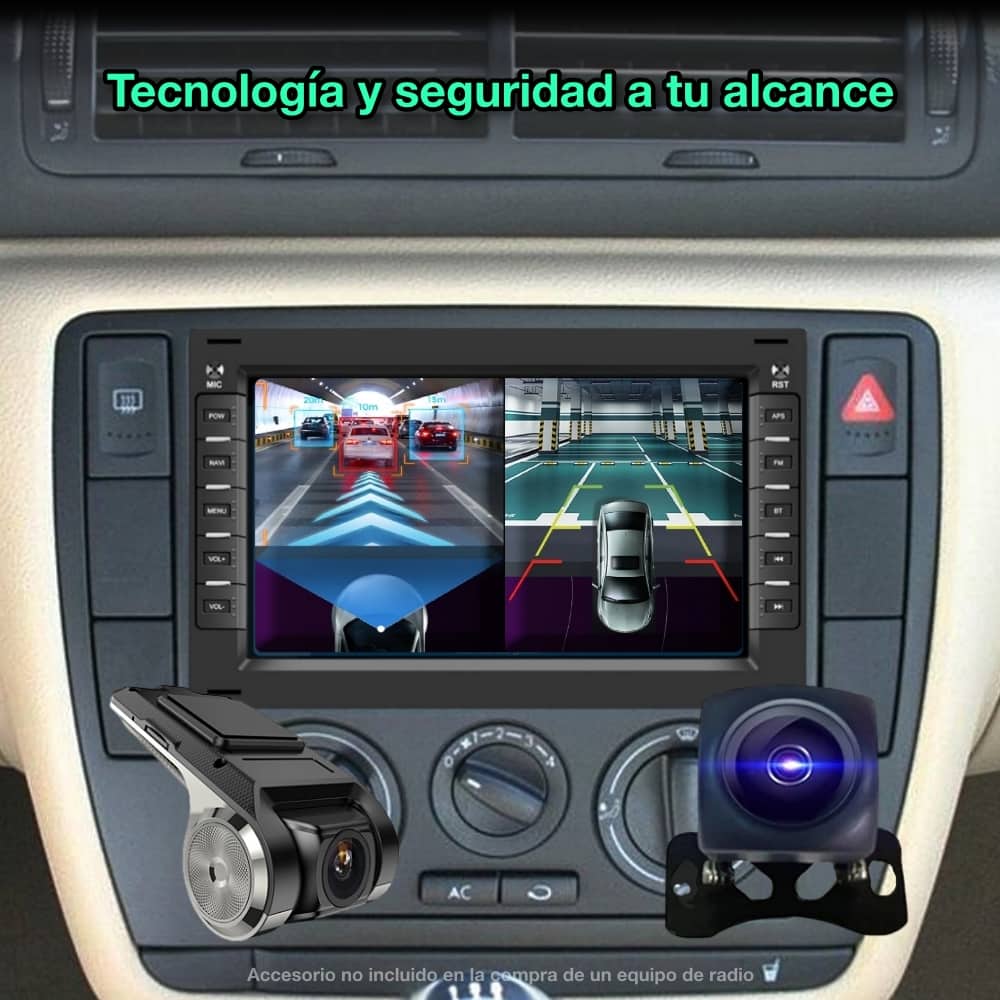 Tela de rádio Volkswagen, Seat, Skoda de 7 polegadas 