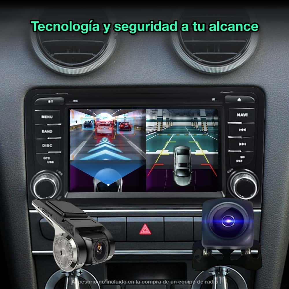 Audi A3, 2003-2013 tela de 7" 