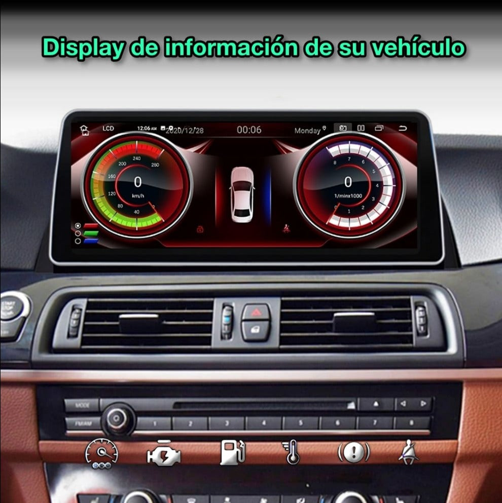 BMW Série 5, F10, F11, 2011-2016 Tela de 12,3" 