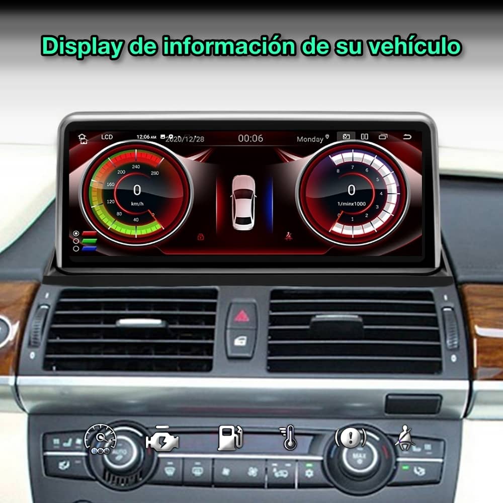 BMW X5 E70, X6 E71, 2007-2014 Tela de 10,25” 