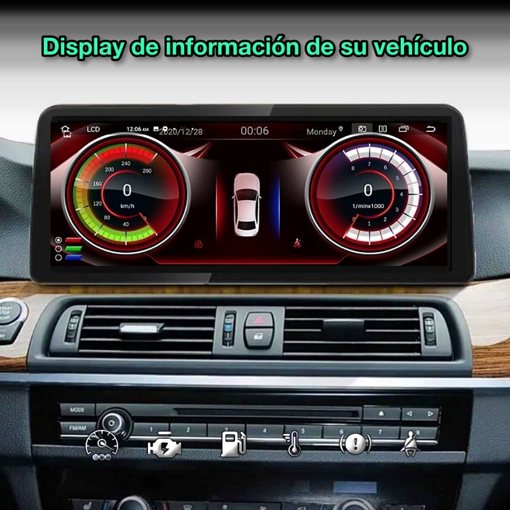 BMW X5 E70, X6 E71, 2007-2014 Tela de 12,3”