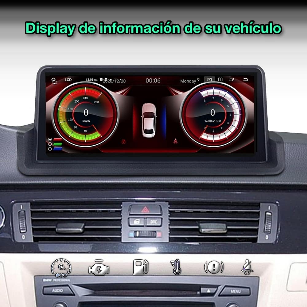 BMW Série 3 E90, E91, E92, E93, E94, 2005-2012 Tela de 10,25" 