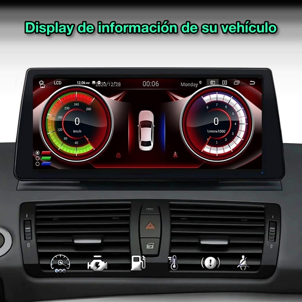 BMW Série 1, 2006-2012 Tela de 10,33” 