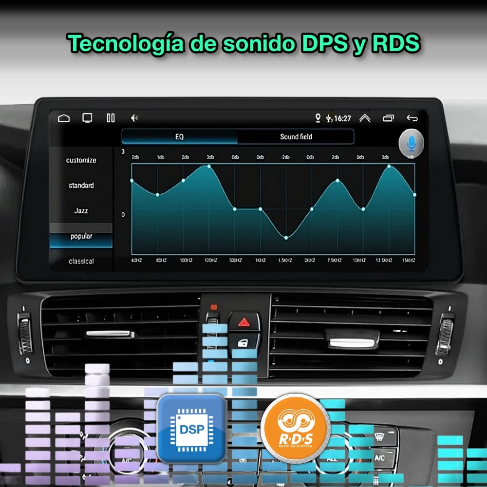BMW X3 F25, X4 F26 2010-2017 tela 10,33” 