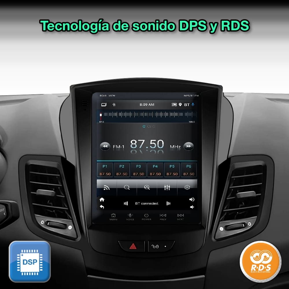 Ford Fiesta 2009-2017 Tela de 9,7” 