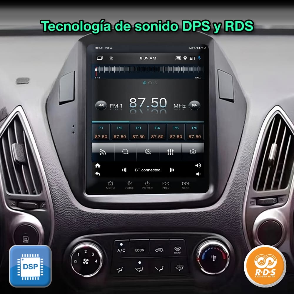 Hyundai Tucson ix35, 2009-2015 Tela de 9,7” 