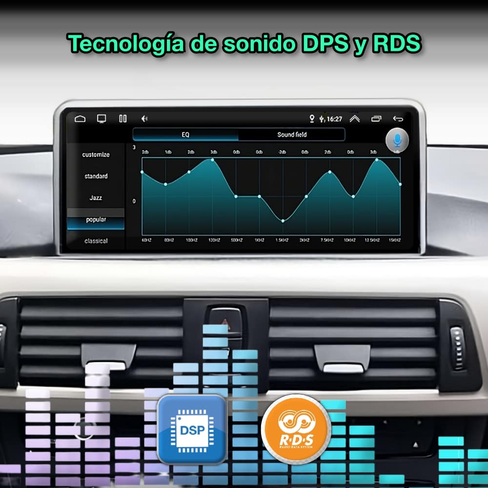 BMW Série 3, 2013-2016 Tela de 10,25” 