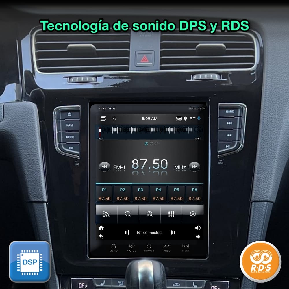 Volkswagen Golf 2012-2020 Tela de 9,7” 