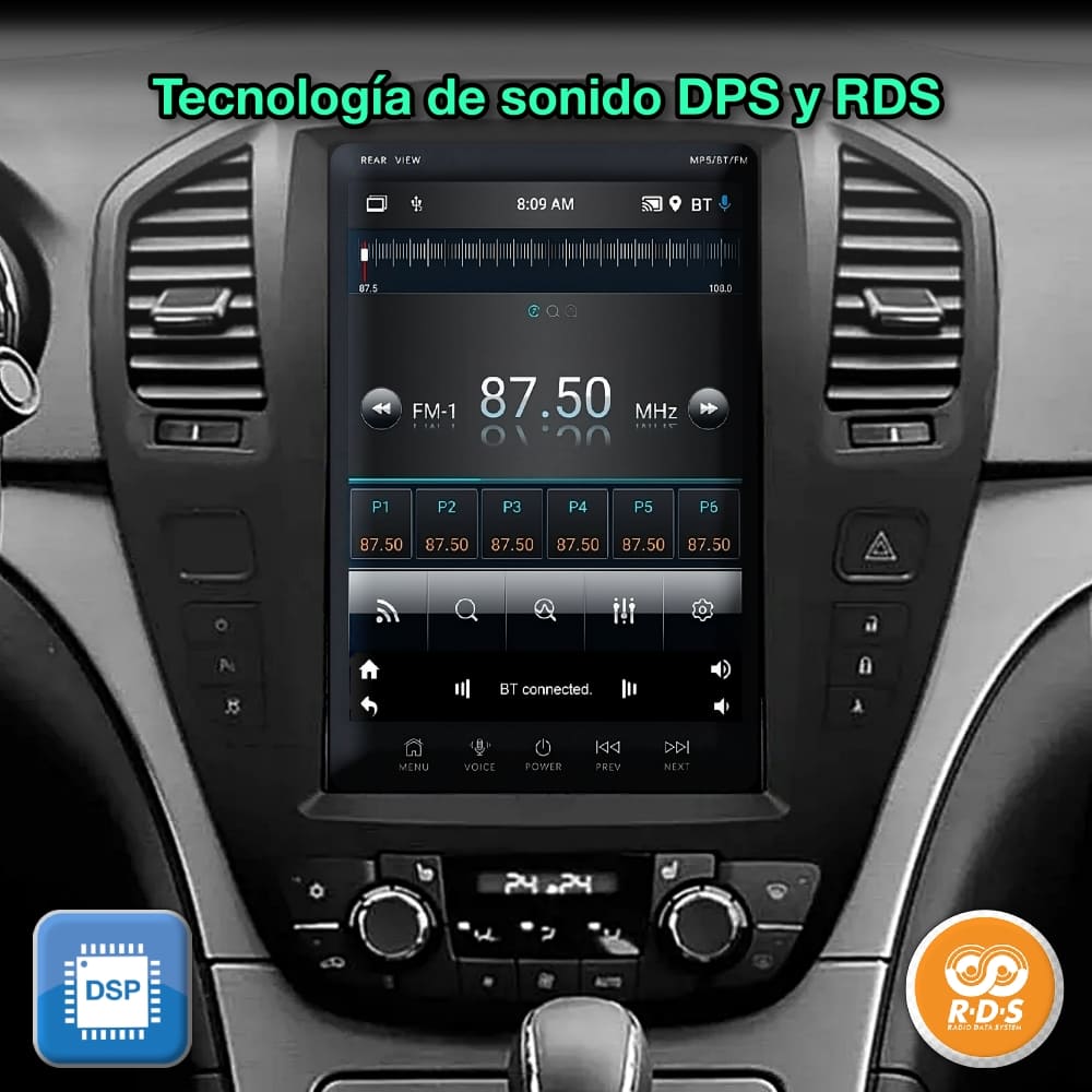 Opel Insignia 2009-2013 Ecrã de 9,7” 