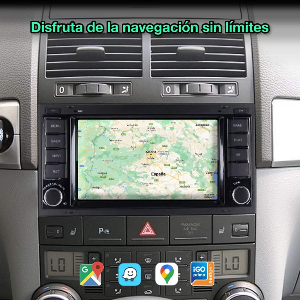 Volkswagen Touareg, Transporter, Multivan 2002-2011 Tela de 7" 