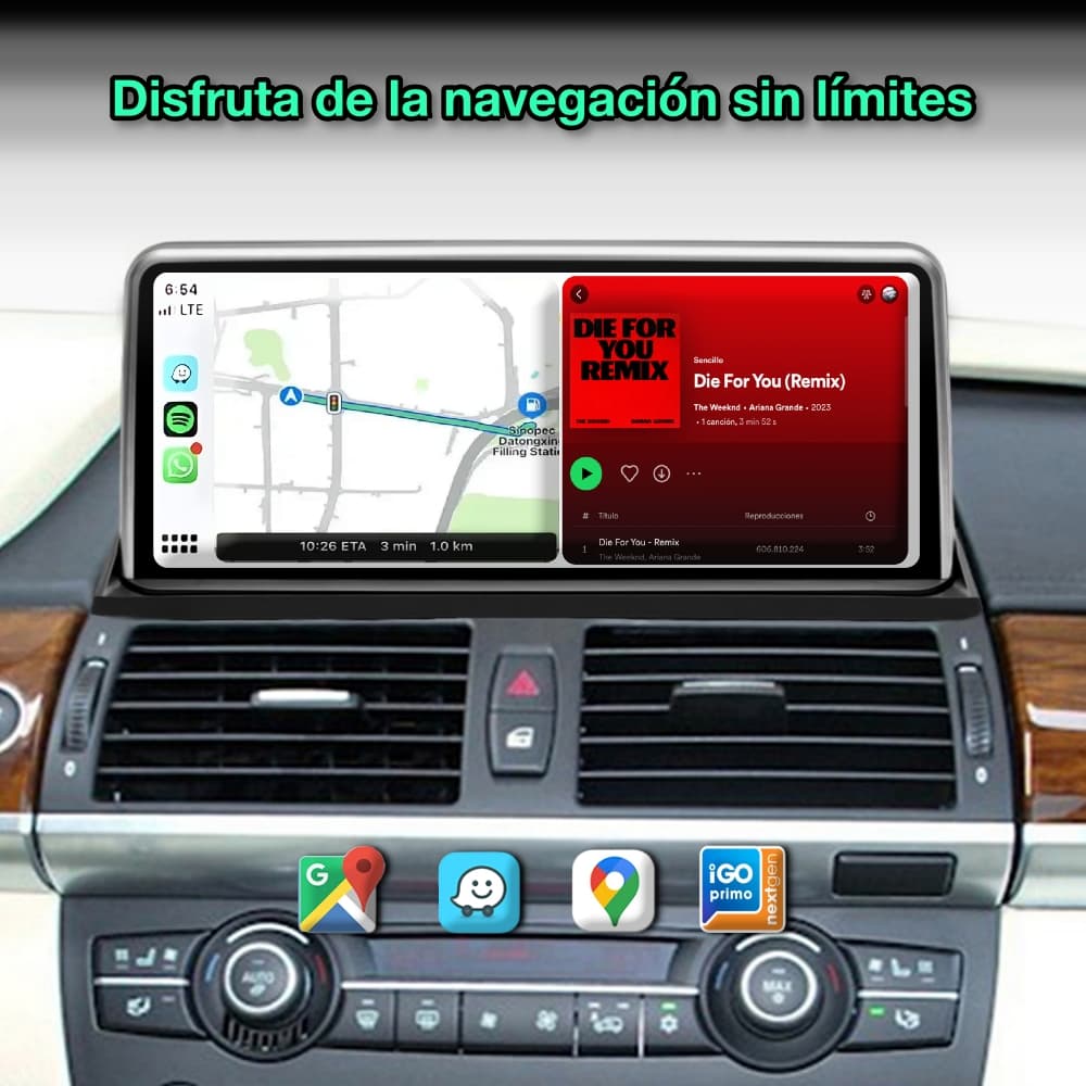 BMW X5 E70, X6 E71, 2007-2014 Tela de 10,25” 