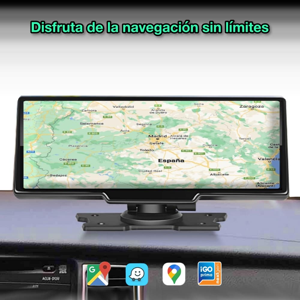 Rádio universal com tela Carplay e câmera DVR 