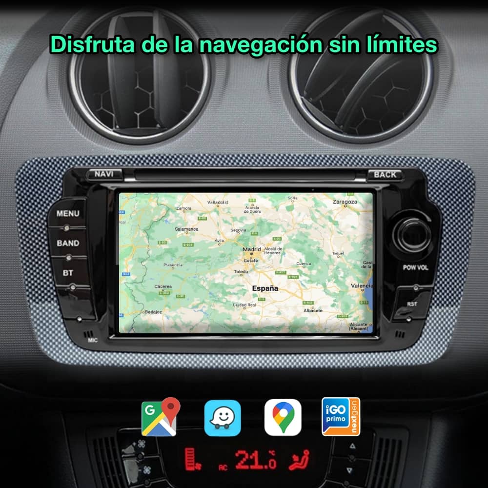 Seat ibiza 6j 2009-2013 tela de 7 polegadas 
