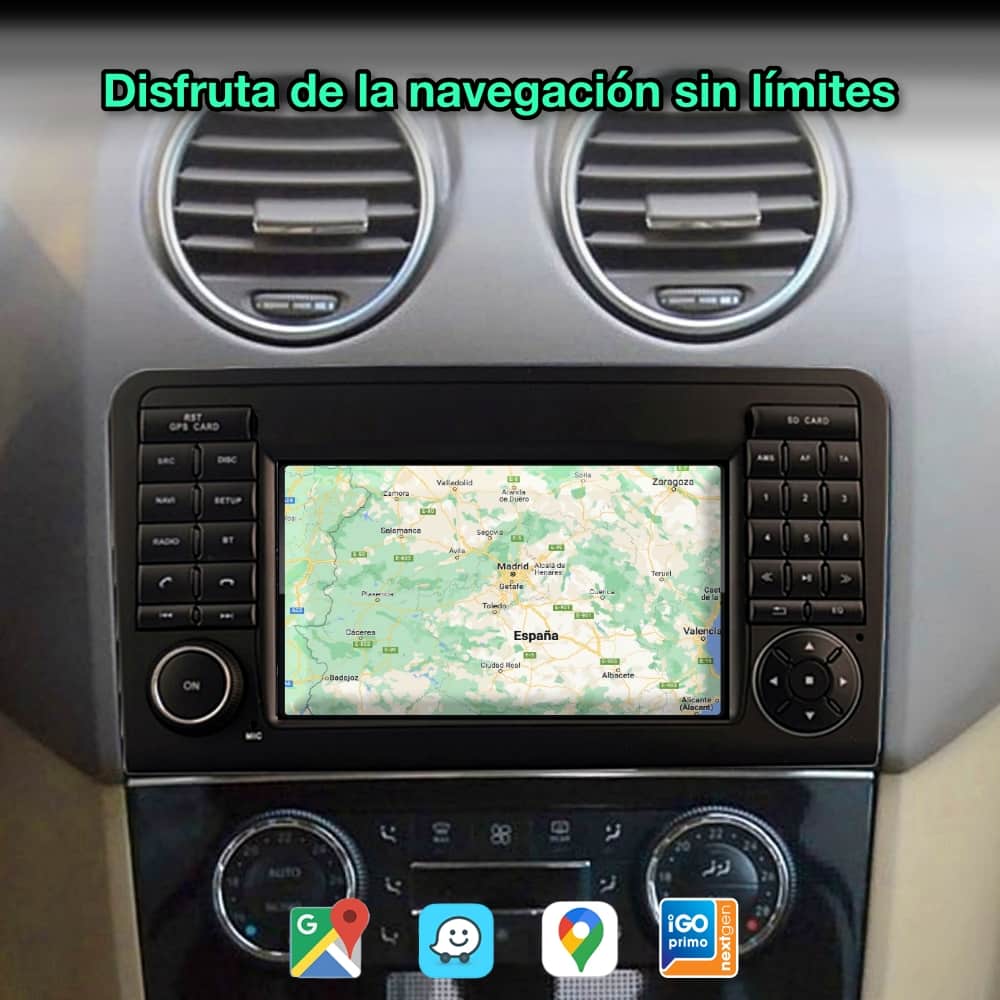 Mercedes Benz GL, ML 2005-2012 tela de 7 polegadas 