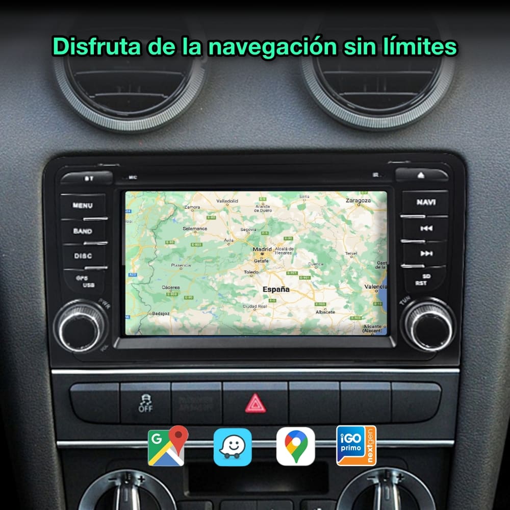 Audi A3, 2003-2013 tela de 7" 