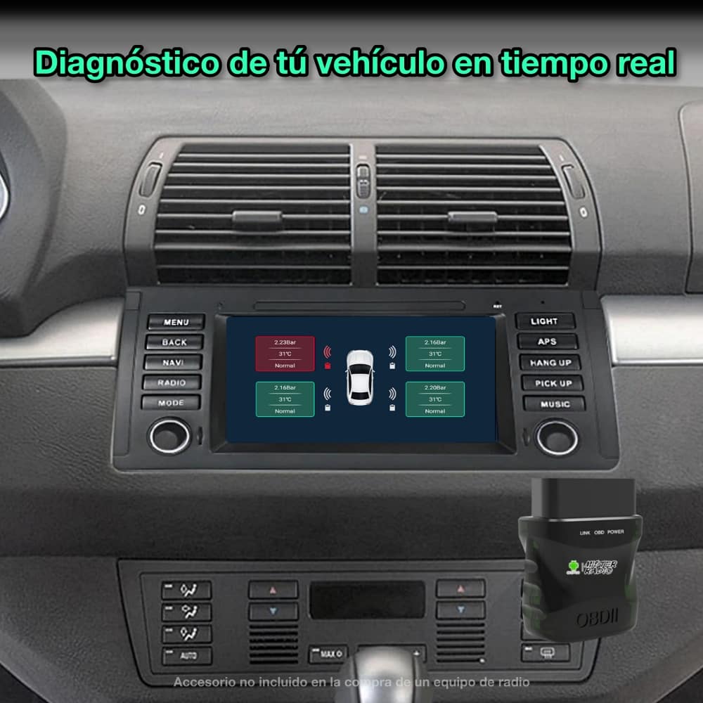 BMW Série 5 E39, X5 E53 1995-2006, 7 polegadas 