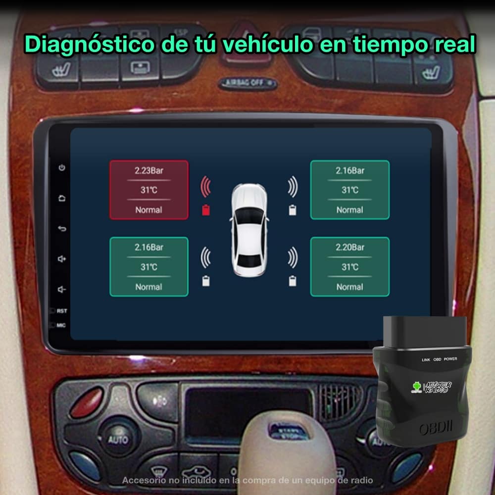 Mercedes Benz Classe A, E, C, G, Vito, Viano, Vaneo 8 polegadas 