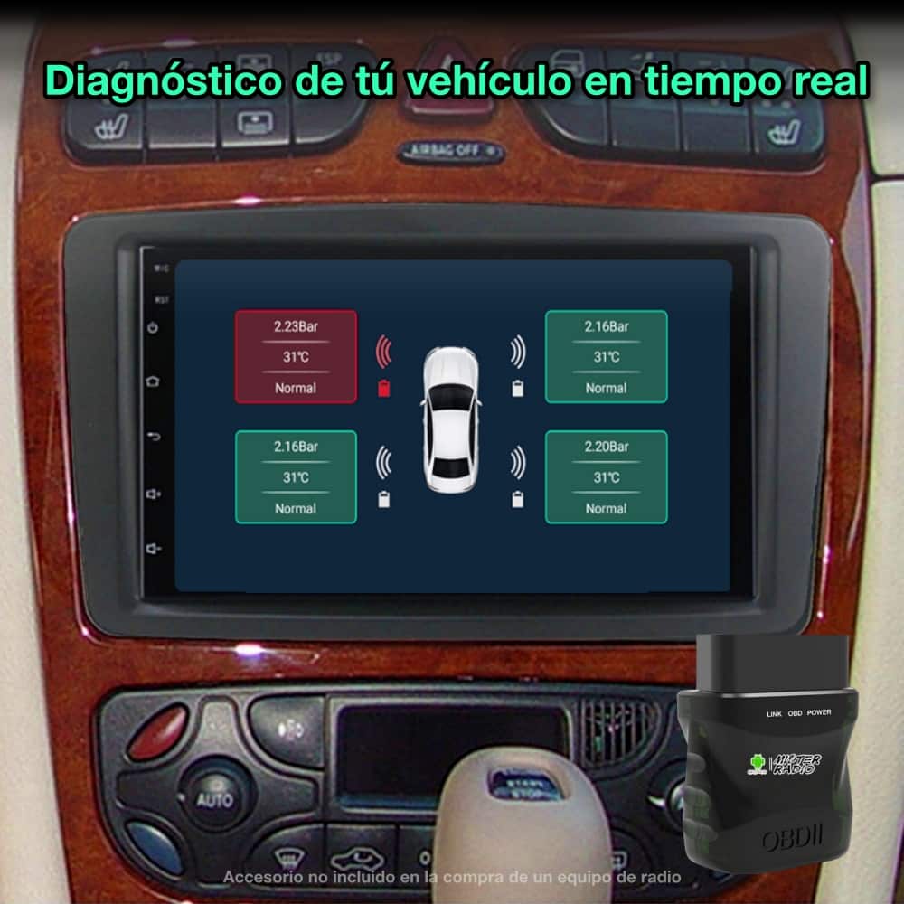 Mercedes Benz Classe A, E, C, G, Vito, Viano, 7 polegadas 