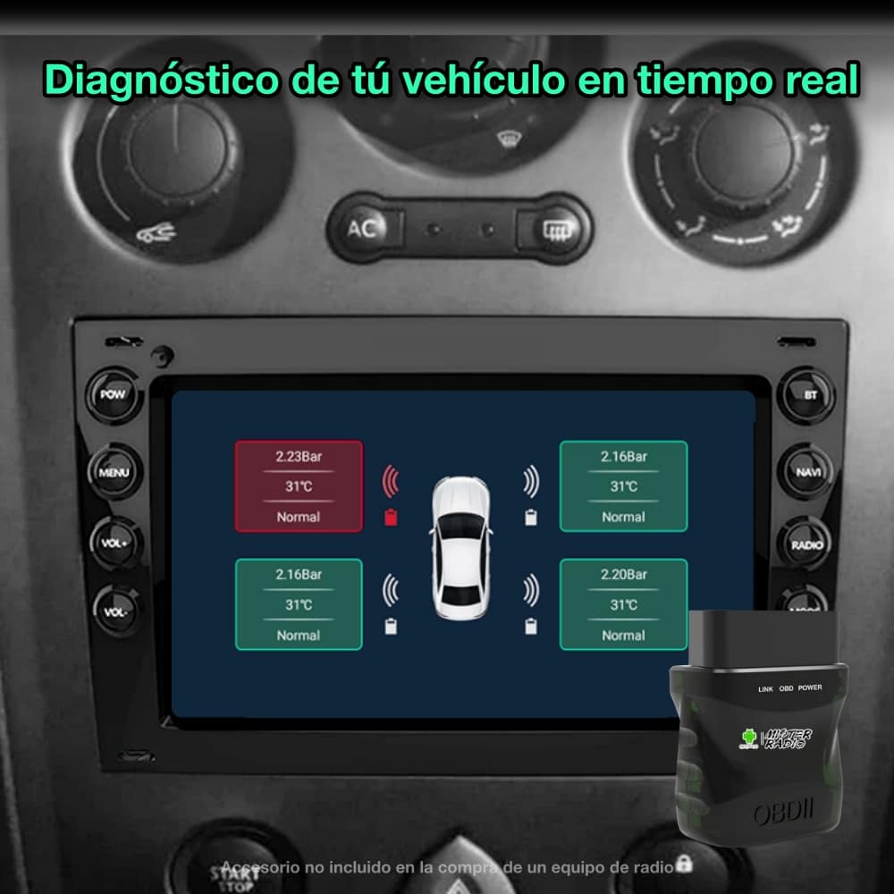 Renault Mégane 2, 2002-2009 tela de 7" 