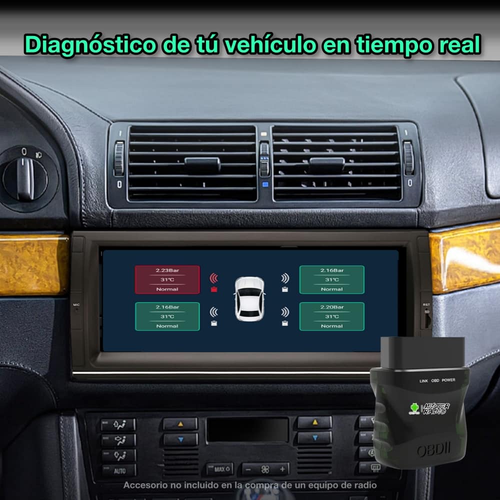 BMW Série 5 E39, X5 E53 1995-2006, 10,25" Polegadas 