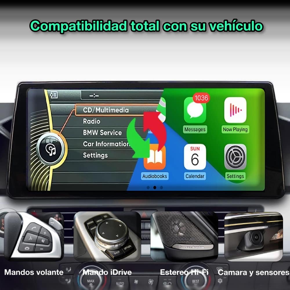 BMW Série 5 2005-2010 Tela de 10,33” 