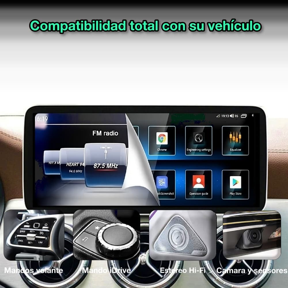 Tela Mercedes Benz Classe B 2011-2018 12,3” 