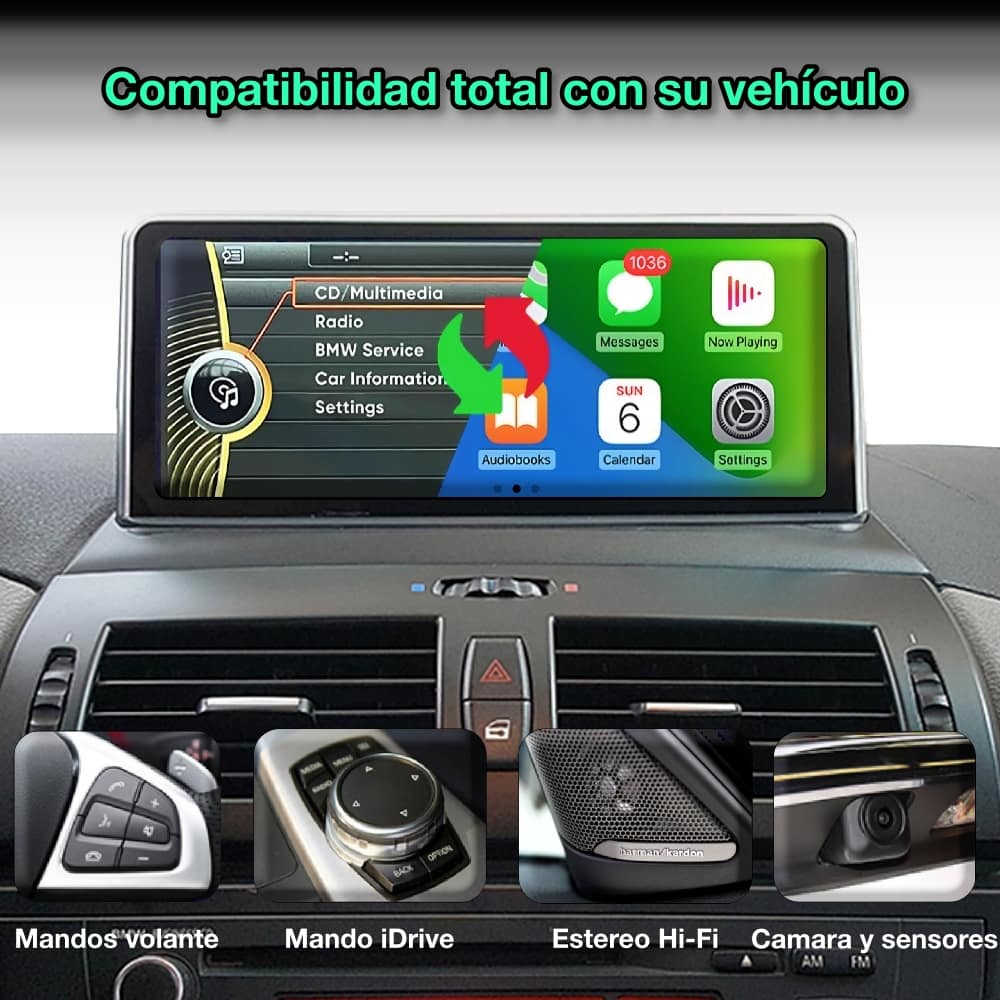 BMW X3 F25, X4 F26 2010-2017 tela vertical 10,25” 